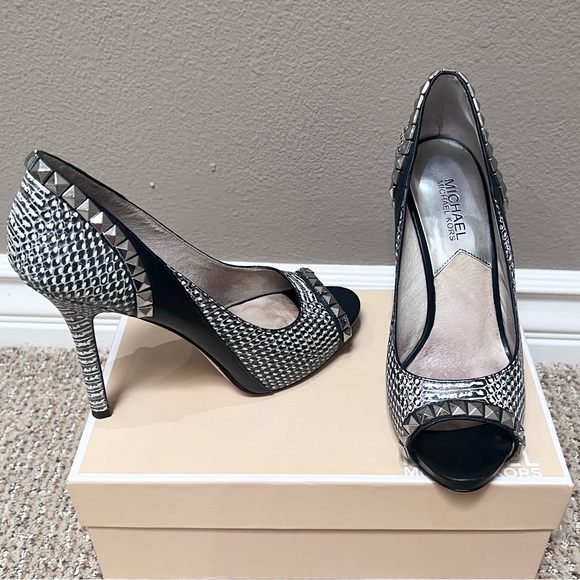 MICHAEL Michael Kors Shoes - MICHAEL Michael Kors Ella Peep Toe w/Studs
